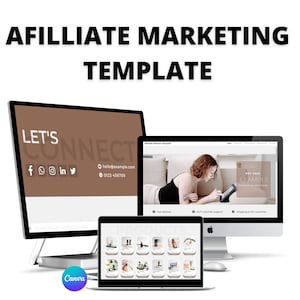 Affiliate Website Template - Canva Pro - Free hosting by Canva