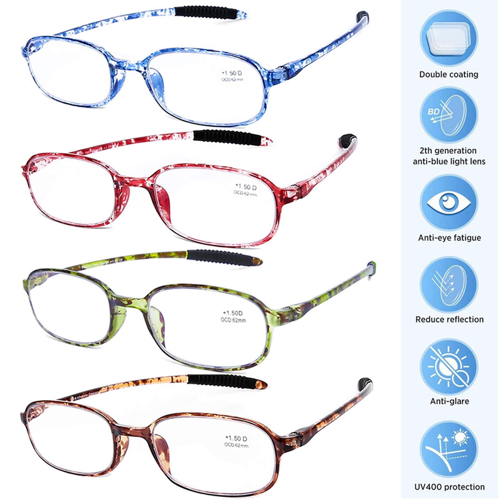 Brand Designer Transparent Square Reading Glasses Men Vintage Fashion Thick  Frame Oversized Prebyopia Eyeglasses Unisex +1.75 +3 - AliExpress