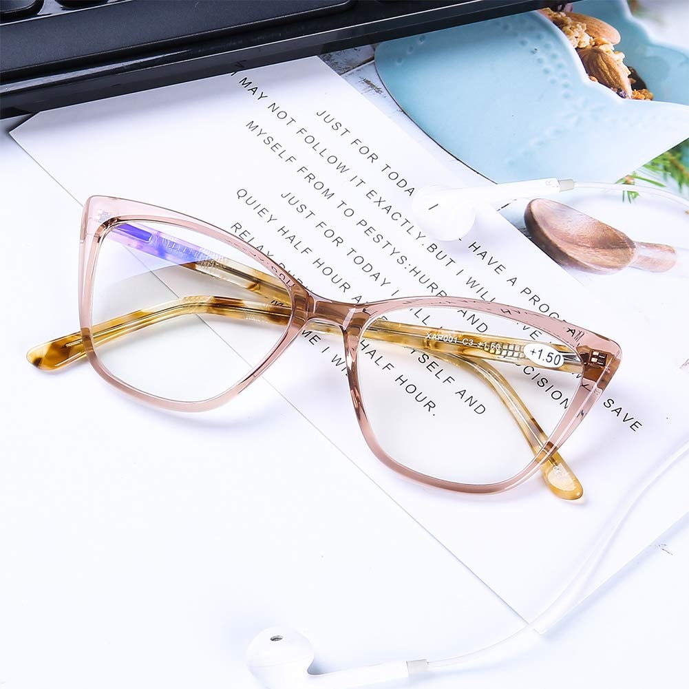 Cat Eye Glasses Frames, Women Trending Styles Half Designer Computer