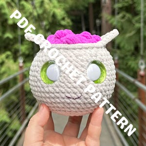 No Sew Cauldron Crochet Pattern, Halloween Crochet Pattern, Witch Crochet Pattern, Amigurumi Cauldron Pattern, Witches Crochet Cauldron