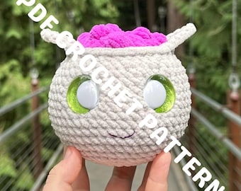 No Sew Cauldron Amigurumi Crochet Pattern (PDF Pattern)