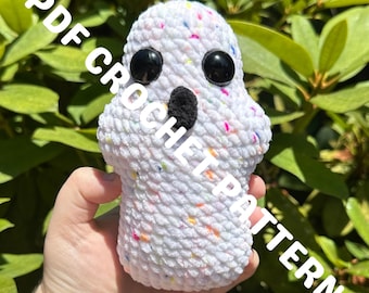 Häkelanleitung für ein Amigurumi-Geist-Amigurumi ohne Nähen (PDF-Anleitung)