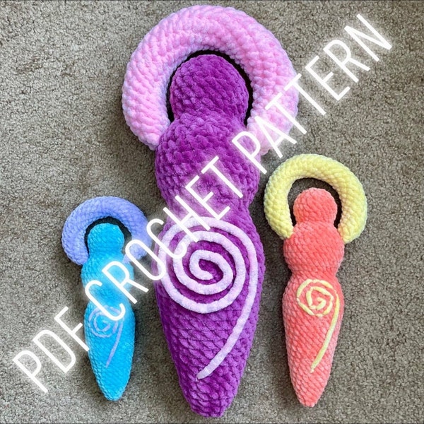 Spiral Goddess Body Crochet Pattern, Goddess Crochet Pattern, Witchy Crochet Pattern, Divine Feminine Crochet Pattern, Goddess Amigurumi