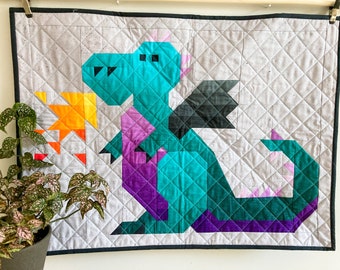 Boris the Dragon quilt pattern
