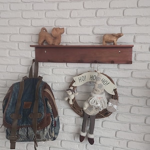 Copper Painting Metal Wall Coat Rack  Coat Rack Coat Hook Towel Rack, Wall Mount Towel Hanger, Wall Decor, Coat Rack, Wall Art Coart Rack