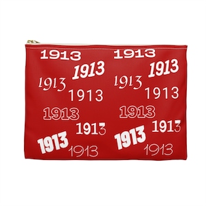 DST 1913 Cosmetic Accessory Pouch | 1913 | Delta Sigma Theta | Sorority |