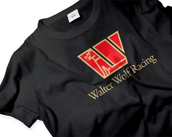 T-Shirt Walter Wolf Racing Retro F1 Collection Unisex Adult Cotton Tee Sizes  S - 3XL