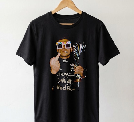 Max Middle Finger Las Vegas GP World Champion Racing Fans Halftone Sweatshirt / T-Shirt
