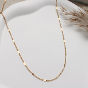 delicate gold filigree necklace, simple necklace | Mel necklace