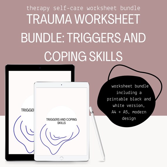 Trauma Printable Worksheet Triggers Ptsd Cptsd Coping - Etsy
