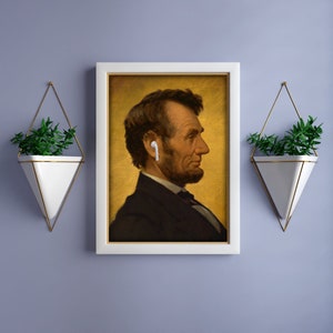 Abraham Lincoln Funny History Poster Classroom Decorations For Teachers - Printable Wall Art - Instant Download Art - History US Presidents