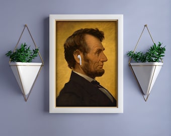 Abraham Lincoln Funny History Poster Classroom Decorations For Teachers - Printable Wall Art - Instant Download Art - History US Presidents