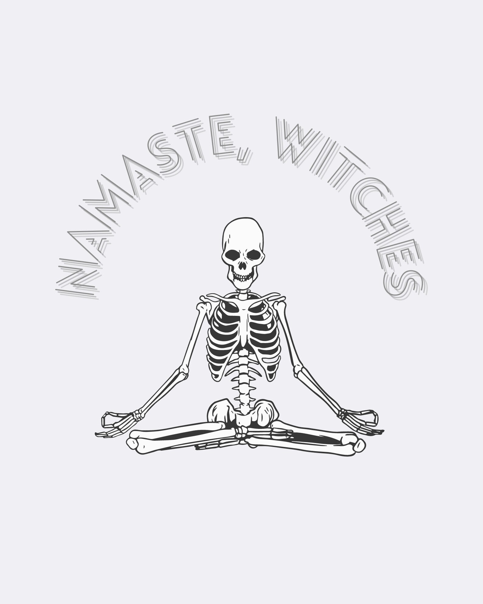 Halloween Namaste Witches Printables Yoga Studio Decor Print - Etsy