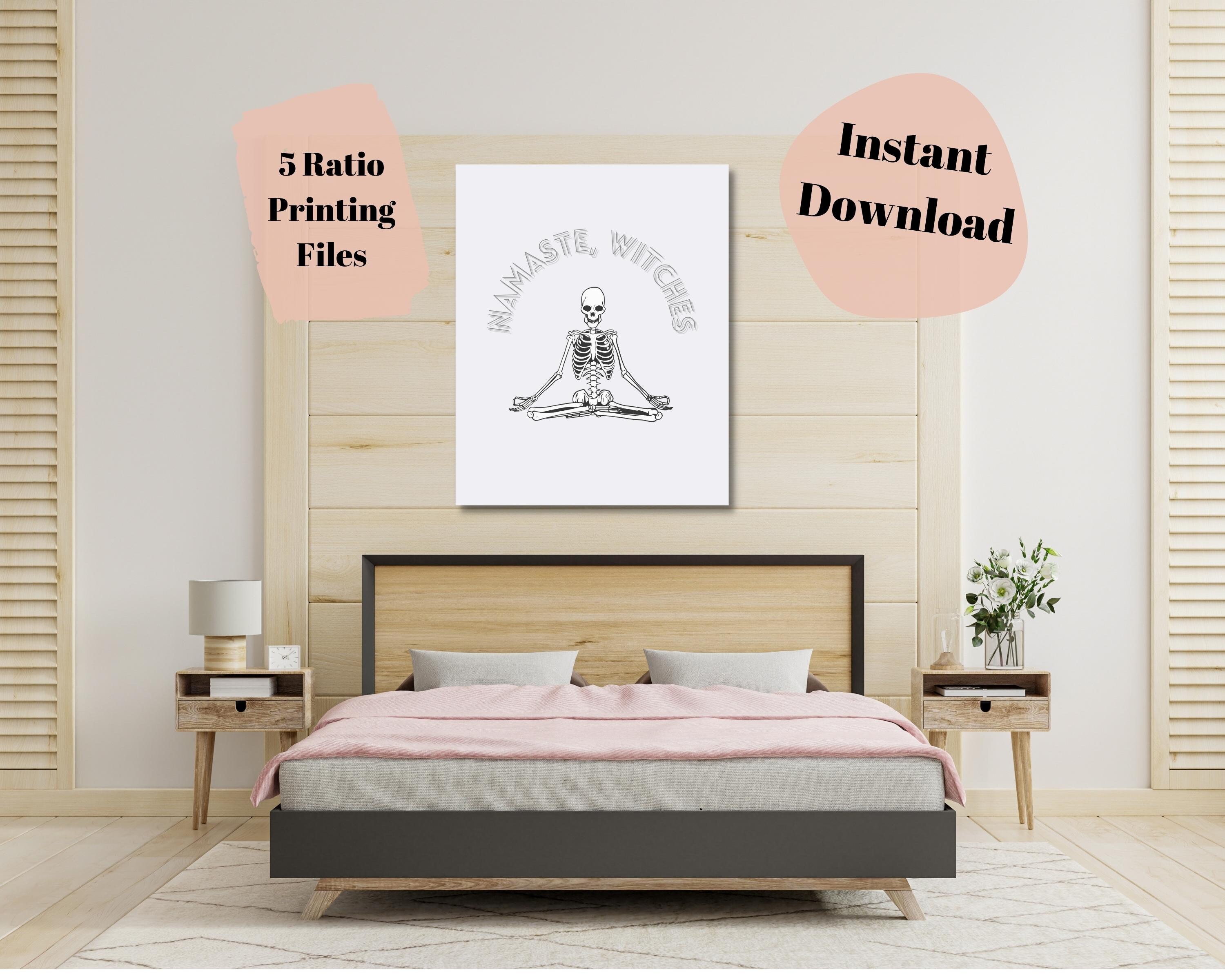 Halloween Namaste Witches Printables Yoga Studio Decor Print - Etsy