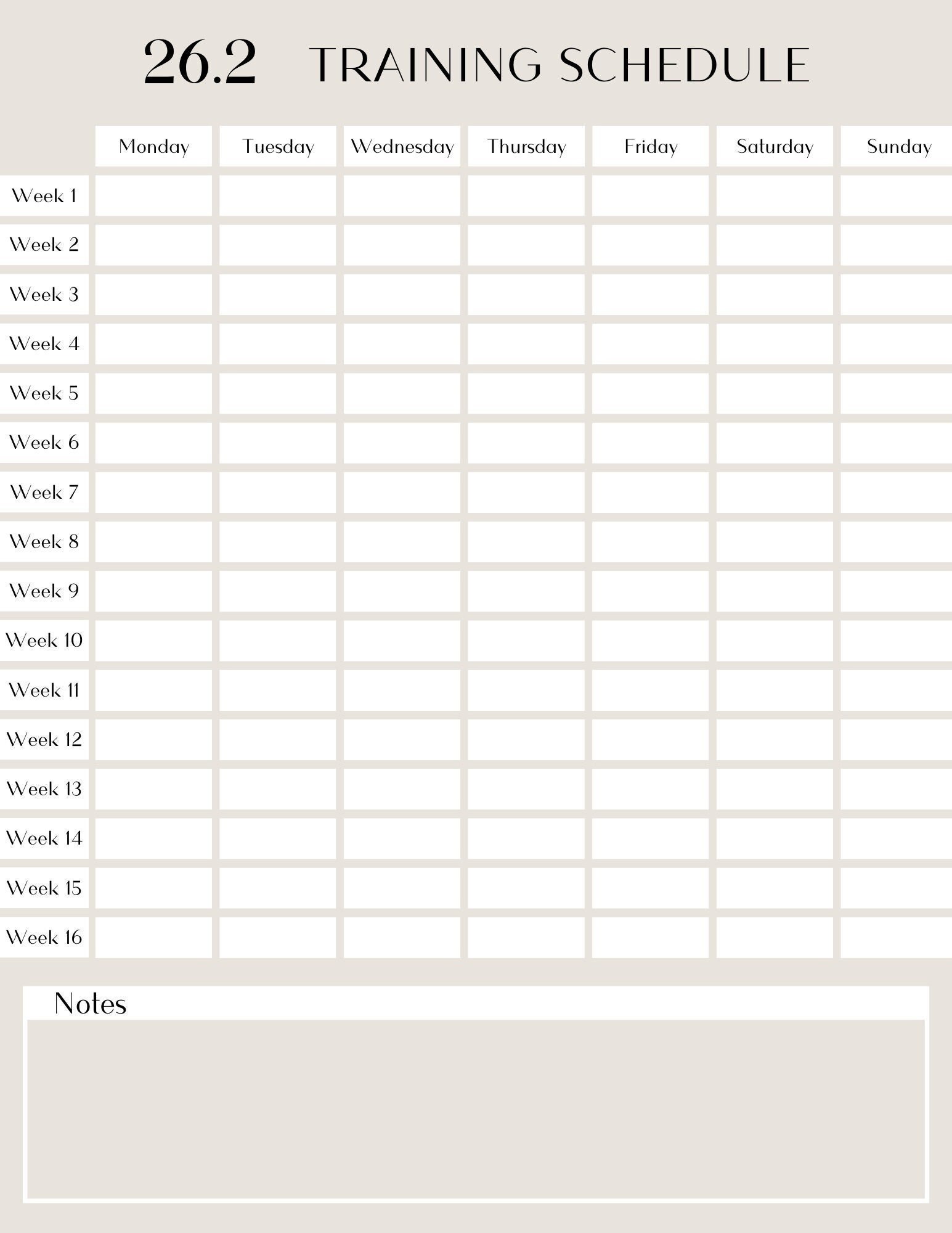 12 Week Fillable Marathon Training Plan Recoverbet