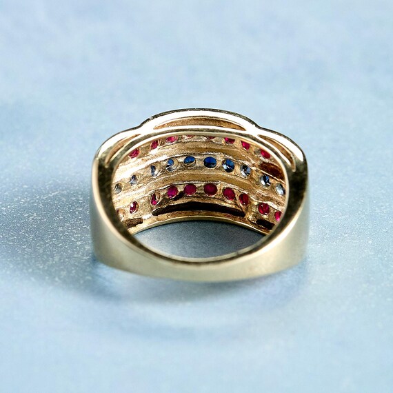 Ruby and Sapphire Ring - image 3