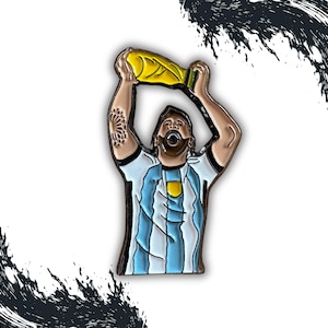 World Cup Champ: The GOAT Lionel Messi Argentina Enamel Pin
