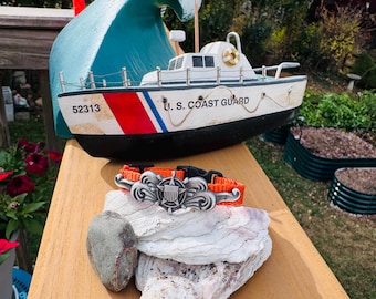 HC-144 Ocean Sentry US Coast Guard Model Hand Carved Mahogany Wood