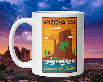 Learn to Swim at Scenic Arizona Bay! Ceramic Coffee Mug