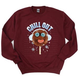 Chill Out Funny Christmas Sweatshirt Sweater Funny Mexican Christmas Sweatshirt Paleta Payaso Latina Spanish Christmas Sweater Shirt