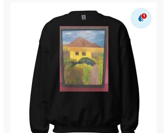 Moms Casa Sweatshirt by Martin Collier: Unique Oil Painting Art