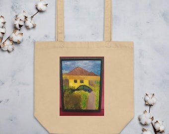 Organic Cotton Tote Bag: "Moms Casa" Art Print