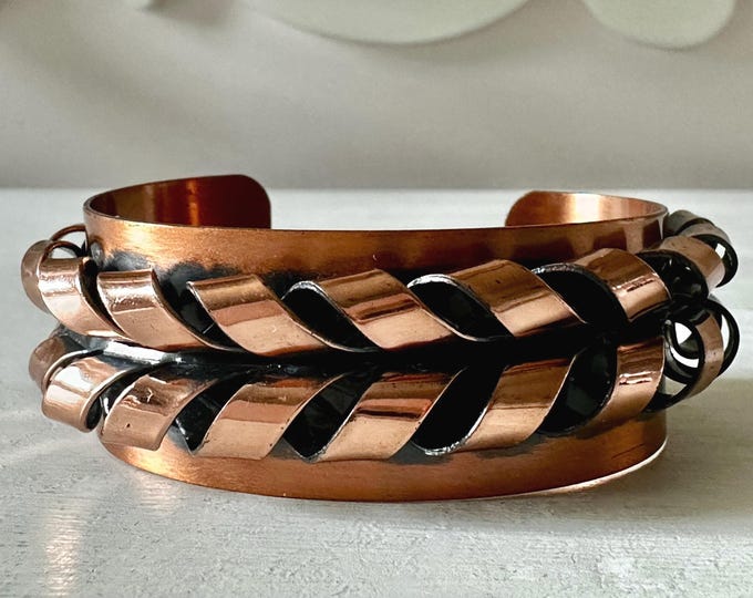 Vintage Renoir "Flame" Copper Cuff Bracelet