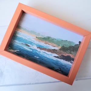 Mini Print with Magnetc Frame - Oregon Coast - Landscape Art - Choose Your Frame Color