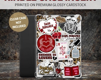 Dark Romance Kindle Case Insert | Glossy Cardstock Stickers