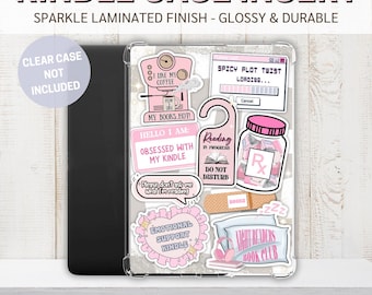 Rosa Kindle Hülle | Glänzende Aufkleber, Star Sparkle Laminat