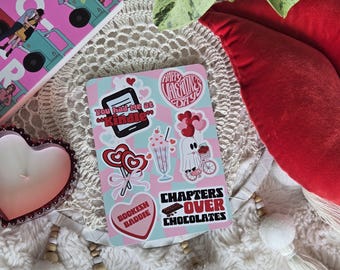 Valentine's Day Kindle Insert | Pink Checkered Design, Bookish Accessory