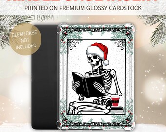 Kindle-inzetstuk skelet kerstman | E-reader voor de feestdagen (glanzend)