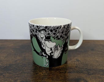Arabia Moomin Mug 'Moominpappa' | Green 0.4L | Tove Jansson Finnish Design | New with Sticker