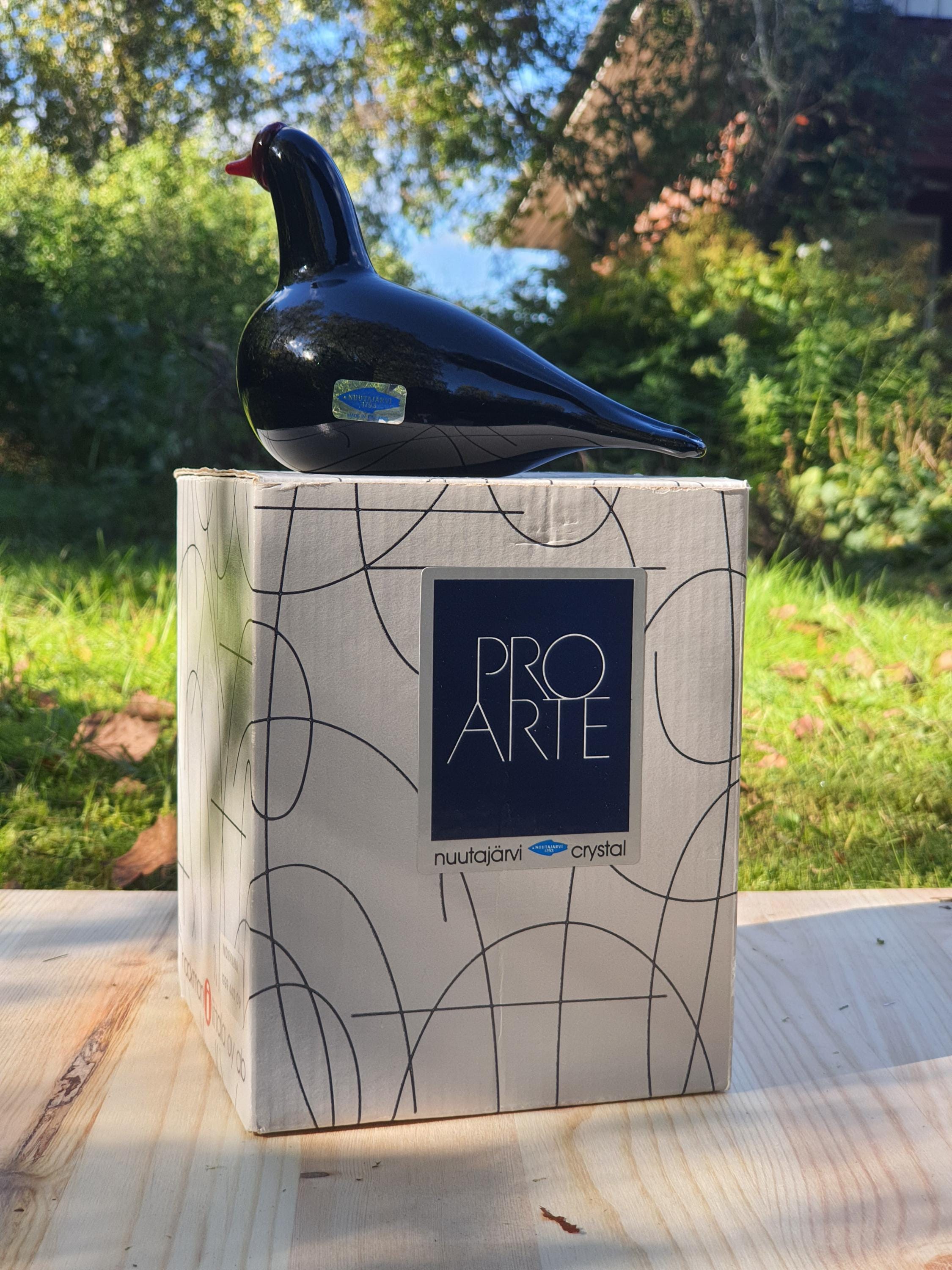 Nokikana(coot) Glass Bird by Oiva Toikka , Nuutajärvi SIGNED. - Etsy