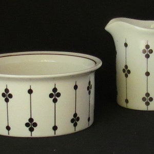 Vintage Kartano Arabia Finland Zucker und Milch Set
