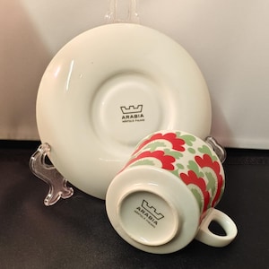 Unkari Arabia of Finland, Trio coffee set, Extremely rare.