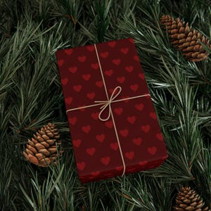 Red Heart Wrapping Paper: Romantic Valentine's Gift Wrap image 17