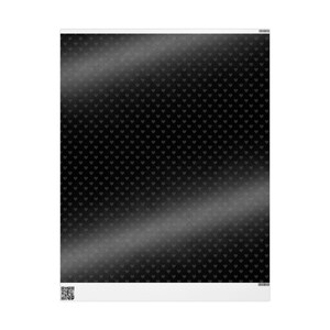 May include: Black background with a subtle pattern of small white hearts.