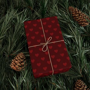Red Heart Wrapping Paper: Romantic Valentine's Gift Wrap image 11