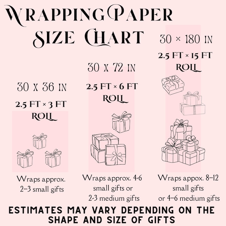 Black Damask Wrapping Paper, Elegant Gothic Gift Wrap image 5