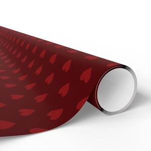 Red Heart Wrapping Paper: Romantic Valentine's Gift Wrap image 14