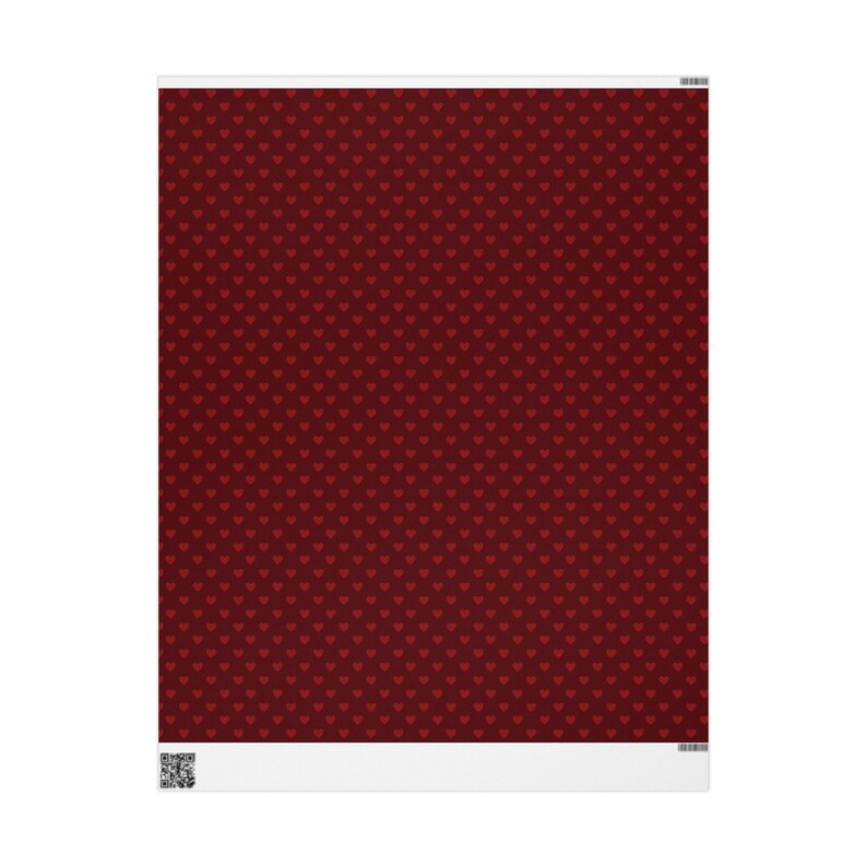 Red Heart Wrapping Paper: Romantic Valentine's Gift Wrap image 7