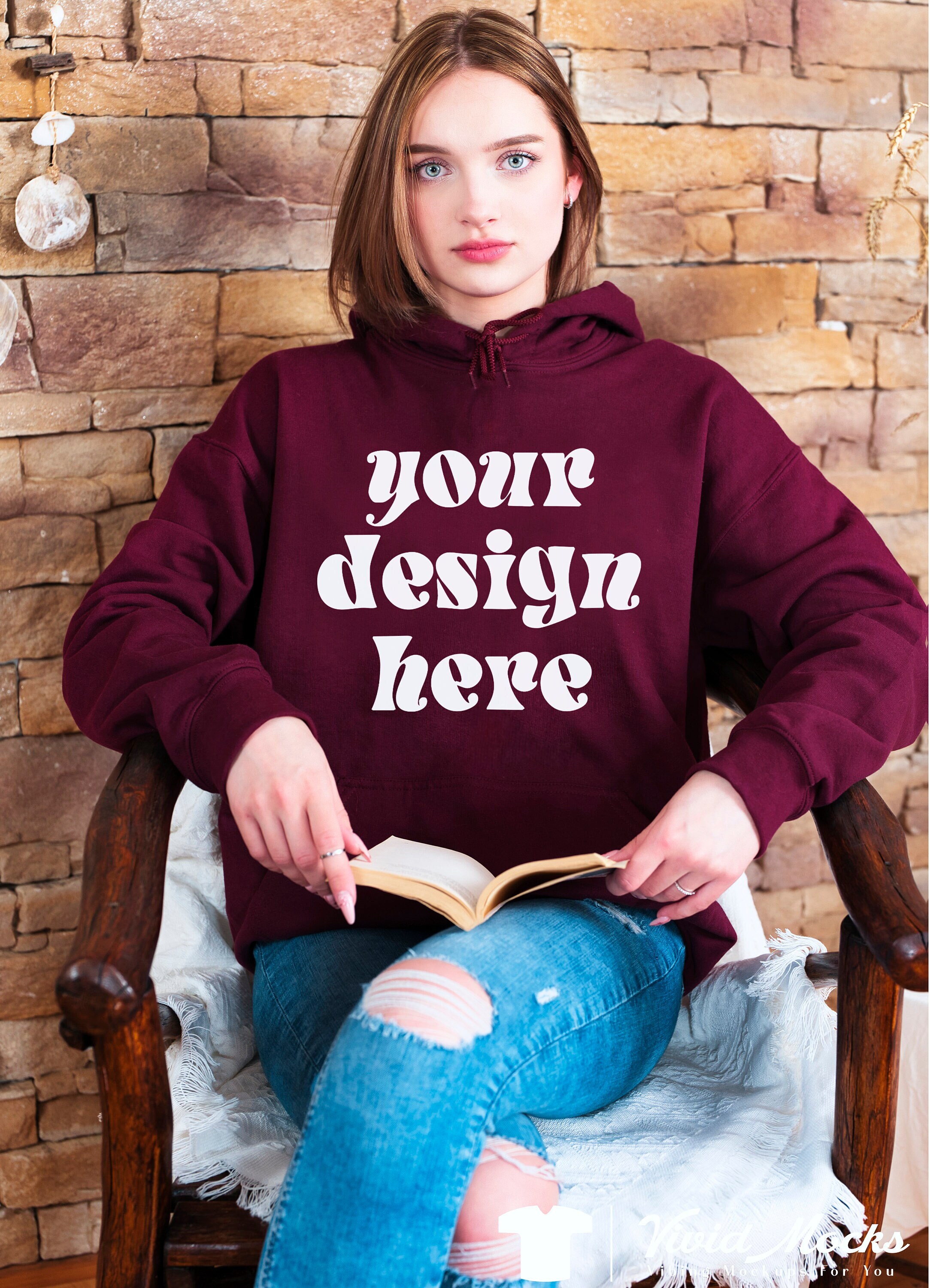 Gildan maroon hoodie online