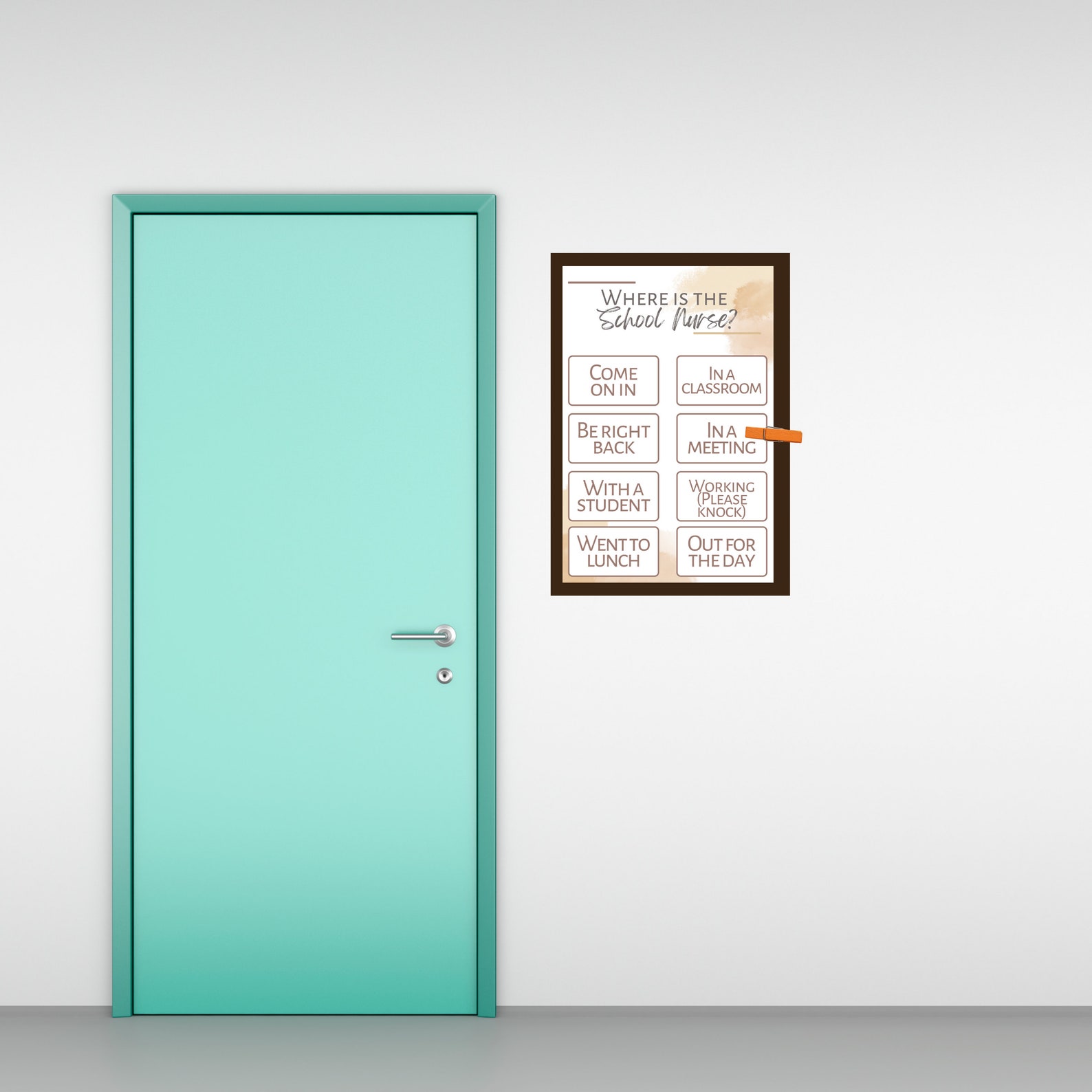 School Nurse Availability Sign Personalize the School Nurse - Etsy