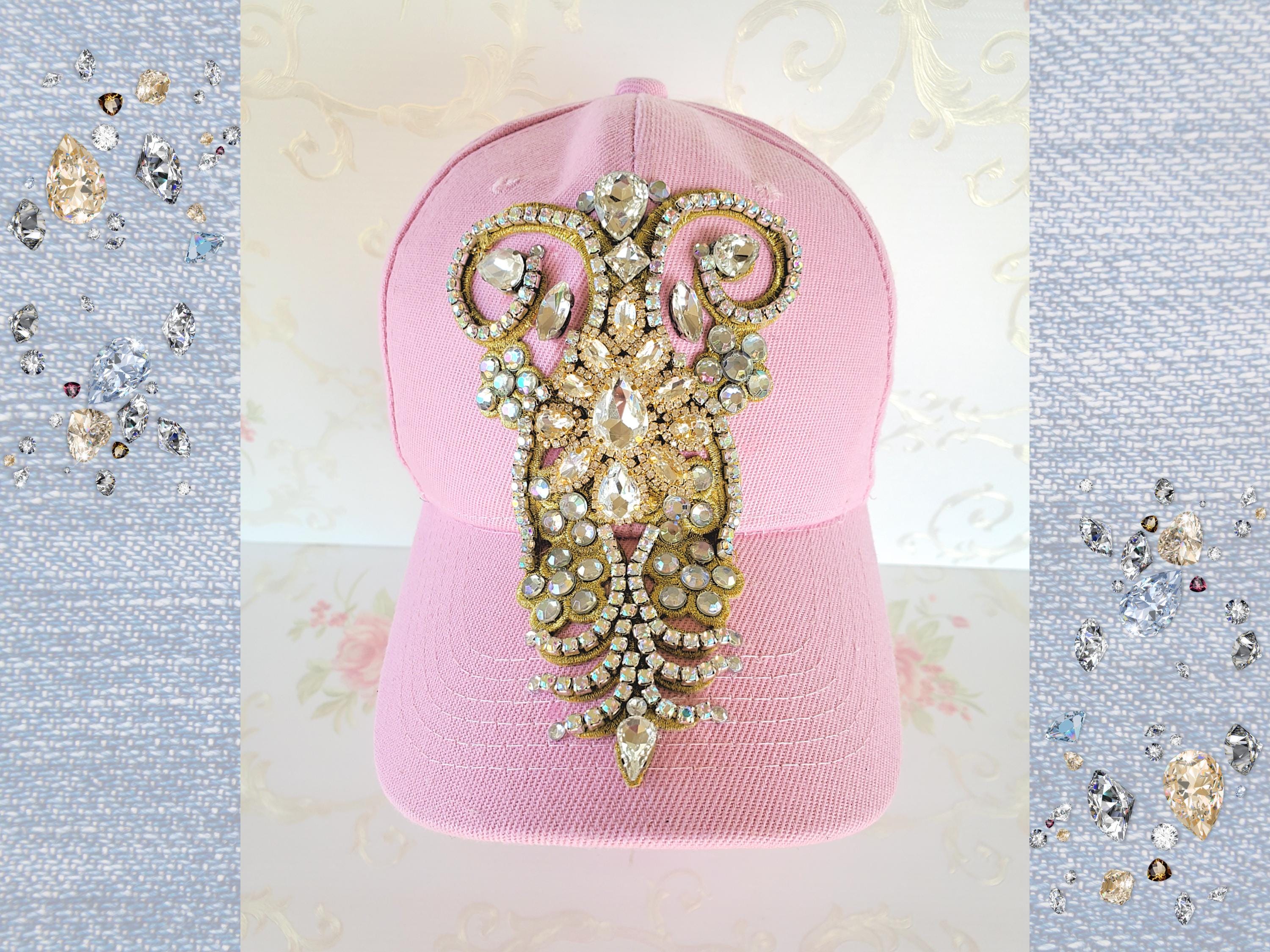 Vintage Sassy Hand Beaded Glam Sequin Iridescent Visor Hat Retro Beach Kitschy Hologram Visor Brim Cap Hat Rainbow  main image 4