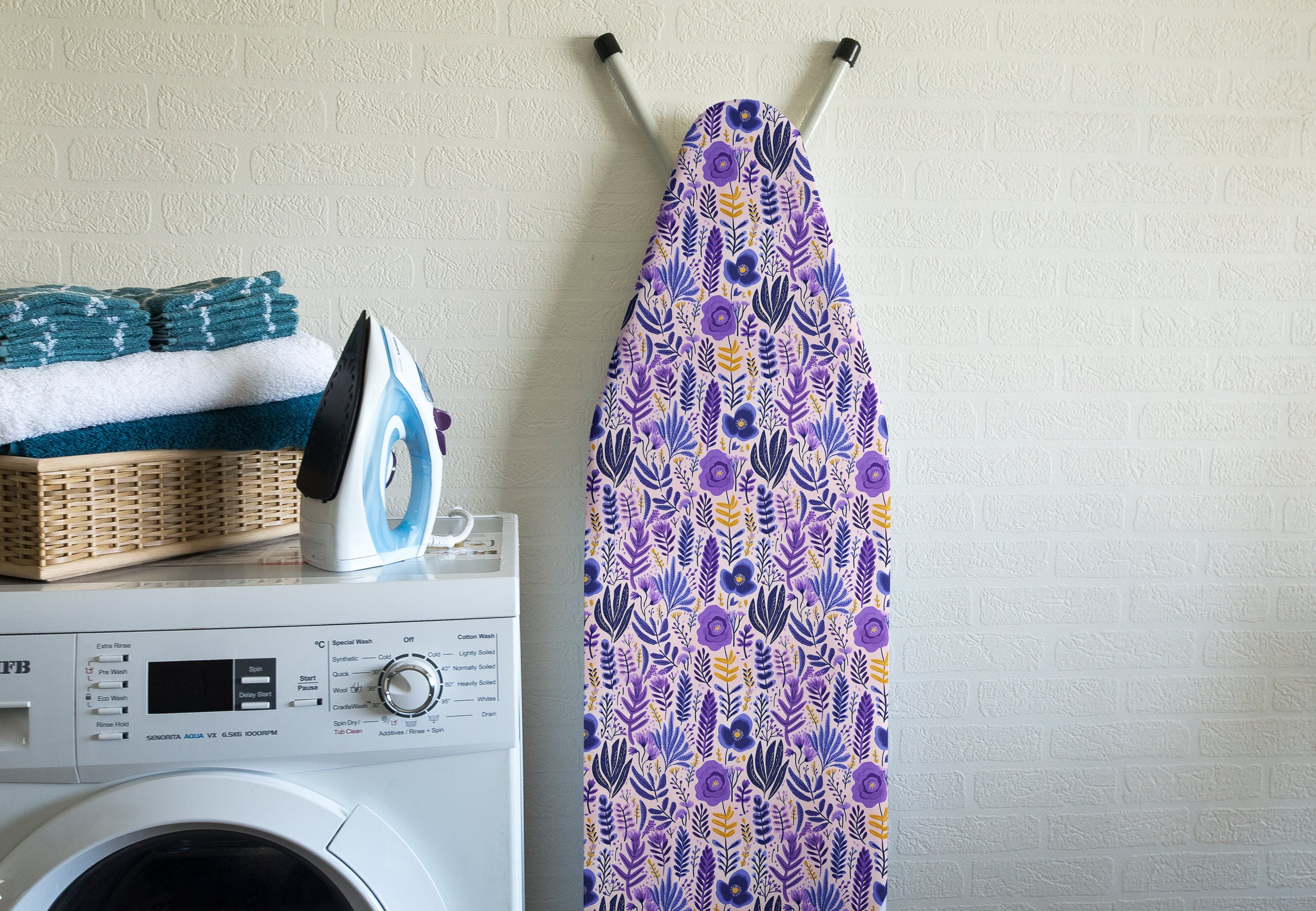 PADDED Ironing Board Cover With ELASTIC Around Edges, Riley Blake