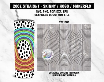 Waves Tumbler svg Peekaboo Template | SVG, DXF, EPS for 20oz 30oz Straight Skinny Hogg Makerflo | Seamless | Commercial Use