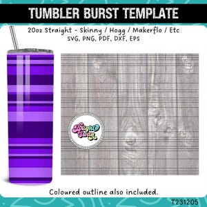 Serape Burst Tumbler Template for 20oz & 30oz Tumblers | Seamless SVG, DXF, EPS, png | Straight Skinny / Hogg Wrap | diy Digital Download