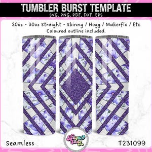 Intricate Diamond Starburst | Cricut Cut File for Tumblers | SVG, EPS, DXF | Diamond Star Burst File Seamless Burst Template svg 20oz 30oz