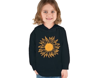 Toddler Sunflower  Pullover Fleece Hoodie